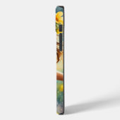 Fantasy Niedlich Vivid Girl Blume Rain Case-Mate iPhone Hülle (Rückseite / Links)