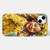 Fantasy Niedlich Vivid Girl Blume Rain Case-Mate iPhone Hülle (Rückseite (Horizontal))