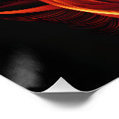 Fantasy Niedlich Vivid Girl Feuer Flammen Poster (Ecke)