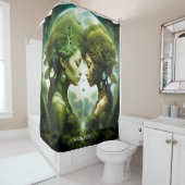 Fantasy Niedlich Vivid Girls Grünwald Duschvorhang (Beispiel)