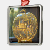 Fantasy Niedlich Vivid Glass Burg Ornament Aus Metall (Links)