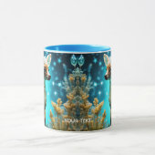 Fantasy Niedlich Vivid Glass Fawn Winter Tasse (Zentrum)