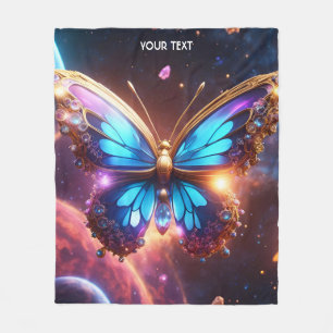 Fantasy Niedlich Vivid Glass Vibranly Butterfly Fleecedecke
