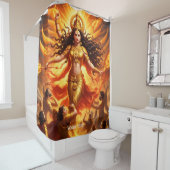 Fantasy Niedlich Vivid Goddess Durga Battle Duschvorhang (Beispiel)