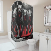 Fantasy Niedlich Vivid Gothic Running Hounds Duschvorhang (Beispiel)