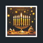 Fantasy Niedlich Vivid Hanukkah Menorah Stars Serviette<br><div class="desc">Fantasie Niedliche Vivid Hanukkah Menorah Sterne. Perfekt als Geburtstagsgeschenk oder für jedes Party</div>