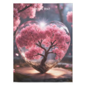 Fantasy Niedlich Vivid Heart Sakura Glass Tischdecke (Vorderseite)