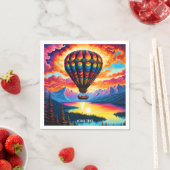 Fantasy Niedlich Vivid Heißluftballon Serviette (Beispiel)
