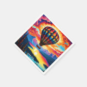 Fantasy Niedlich Vivid Heißluftballon Serviette (Ecke)