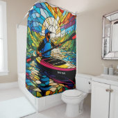 Fantasy Niedlich Vivid Kayaking Stains Glass Duschvorhang (Beispiel)