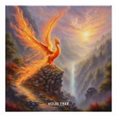 Fantasy Niedlich Vivid Lake Phoenix Fire Poster (Vorderseite)