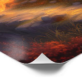 Fantasy Niedlich Vivid Lake Phoenix Fire Poster (Ecke)