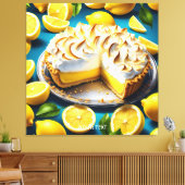 Fantasy Niedlich Vivid Lemon Meringue Pie Leinwanddruck (Insitu (Wohnzimmer))
