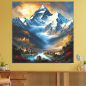 Fantasy Niedlich Vivid Majestic Everest Lhotse Leinwanddruck (Insitu (Wohnzimmer))