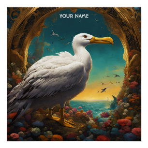 Fantasy Niedlich Vivid Majestic Great Albatross Poster