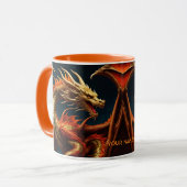 Fantasy Niedlich Vivid Majestic Großdrache Tasse (Vorderseite Links)