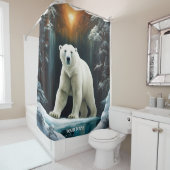Fantasy Niedlich Vivid Majestic Polar Bär Duschvorhang (Beispiel)