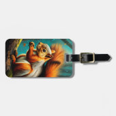 Fantasy Niedlich Vivid Majestic Red Squirrel Gepäckanhänger (Vorderseite horizontal)