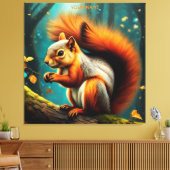 Fantasy Niedlich Vivid Majestic Red Squirrel Leinwanddruck (Insitu (Wohnzimmer))