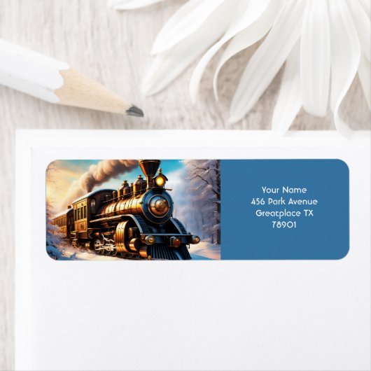 Fantasy Niedlich Vivid Old Train Winter (Insitu)