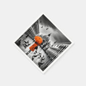 Fantasy Niedlich Vivid Orange Coat Venedig Serviette (Ecke)