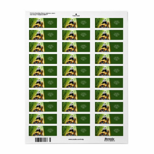 Fantasy Niedlich Vivid Panda Bamboo Car (Vorne)