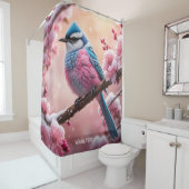 Fantasy Niedlich Vivid Pastel Bird Snow Duschvorhang (Beispiel)