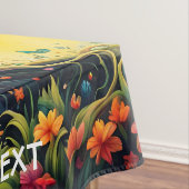 Fantasy Niedlich Vivid Rainbow Tree Butterflies Tischdecke (Beispiel)