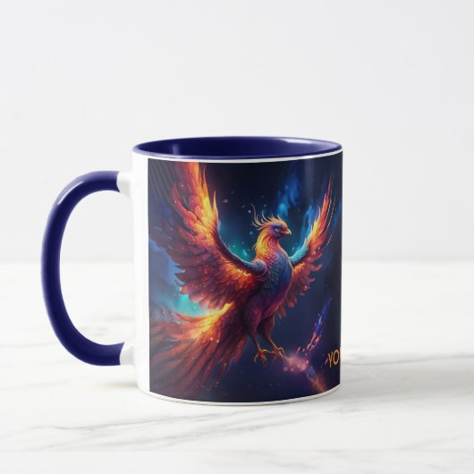 Fantasy Niedlich Vivid Rising Phoenix Tasse (Links)