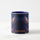 Fantasy Niedlich Vivid Rising Phoenix Tasse (Zentrum)