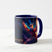 Fantasy Niedlich Vivid Rising Phoenix Tasse (VorderseiteRechts)