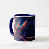 Fantasy Niedlich Vivid Rising Phoenix Tasse (Vorderseite Links)