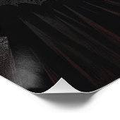 Fantasy Niedlich Vivid Schwarz-weiß Gothic Poster (Ecke)