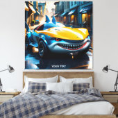 Fantasy Niedlich Vivid Shark Concept Car Leinwanddruck (Insitu (Schlafzimmer))