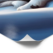 Fantasy Niedlich Vivid Sheep Wolf Winter Poster (Ecke)