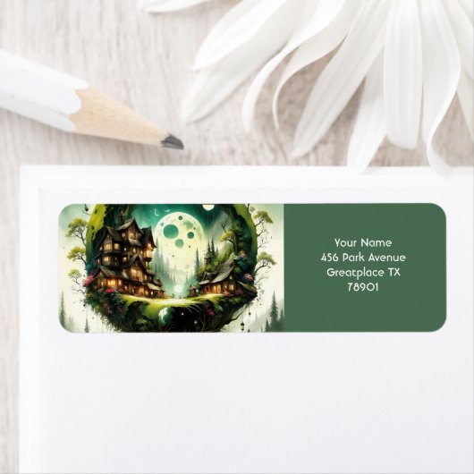 Fantasy Niedlich Vivid Tree House Moon (Insitu)