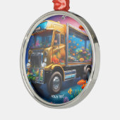 Fantasy Niedlich Vivid Truck Aquarium Fisch Ornament Aus Metall (Links)