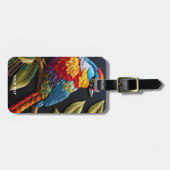 Fantasy Niedlich Vivid Vibranu bestickter Vogel Gepäckanhänger (Vorderseite horizontal)