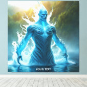 Fantasy Niedlich Vivid Water Elemental Lake Leinwanddruck (Insitu (Holzboden))