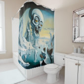 Fantasy Niedlich Vivien Surrealismus Ice Sea Duschvorhang (Beispiel)