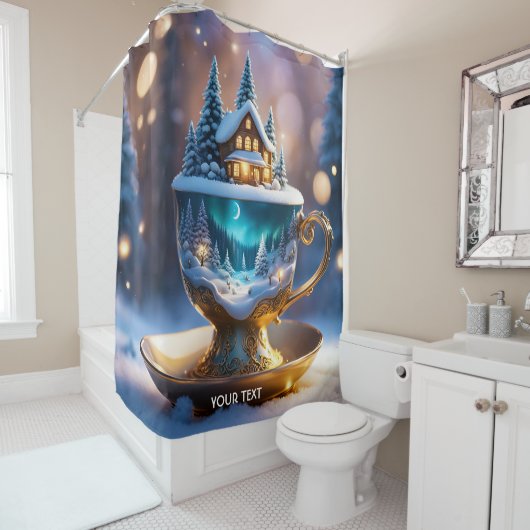 Fantasy Niedlich Vivio Cup Winter Ice Duschvorhang (Beispiel)