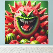 Fantasy Niedlich Vivio Watermelon Gedeckter Wasser Leinwanddruck (Insitu (Holzboden))