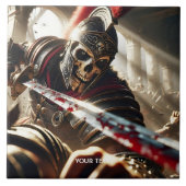 Fantasy Niedlich Warrior Antike Rüstung Fliese (Vorderseite)