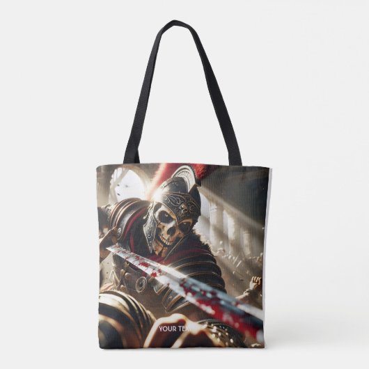 Fantasy Niedlich Warrior Antike Rüstung Tasche (Rückseite)