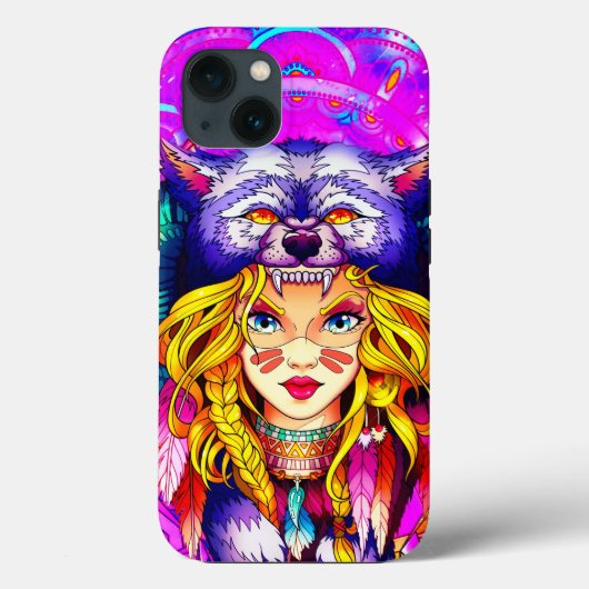 Fantasy Niedlich Warrior Girl Case-Mate iPhone Hülle (Rückseite)