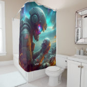 Fantasy Niedlich Warrior Space Mourning Duschvorhang (Beispiel)