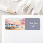 Fantasy Niedlich Watercolor Beach Huts (Insitu)