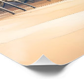 Fantasy Niedlich Watercolor Beach Huts Poster (Ecke)