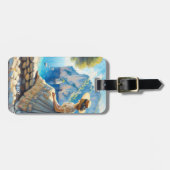 Fantasy Niedlich Watercolor Women Sea Gepäckanhänger (Vorderseite horizontal)