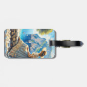 Fantasy Niedlich Watercolor Women Sea Gepäckanhänger (Rückseite horizontal)